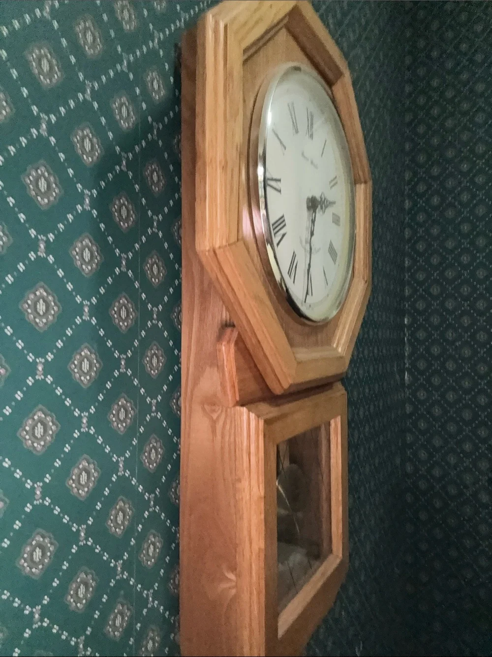 Oak Wall Clock with White Dial by Daniel Dakota